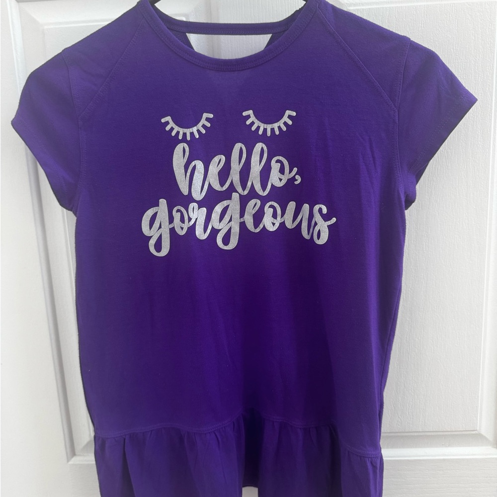 MTA Sport Purple Tee with Silver Design